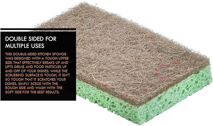 Superio Non-Scratch Cellulose Sponge (3-Pack) (Green)
