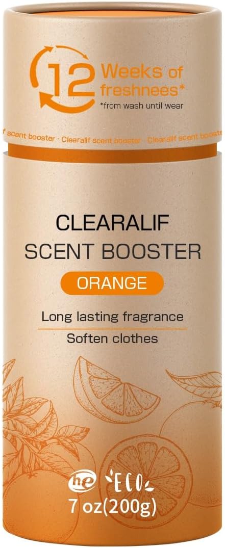 CLEARALIF Infusions In Wash Scent Booster Beads, Eco Friendly, Orange Scent, 7 oz,Scent Booster Beads, Laundry Scent Boosters