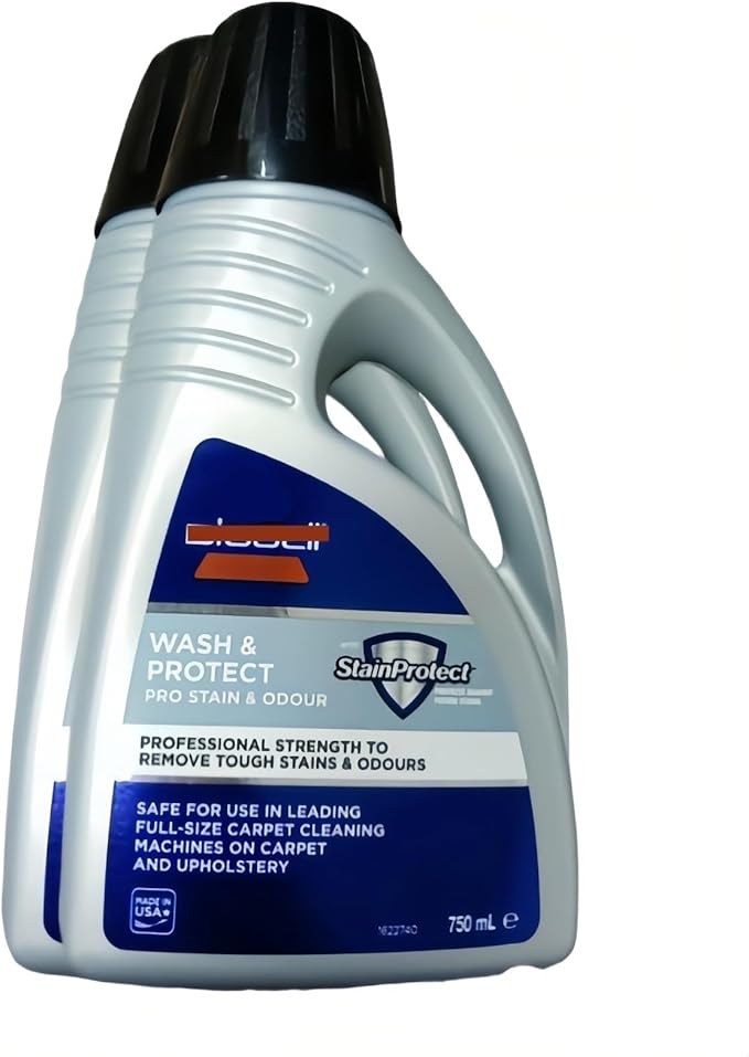 Handheld vacuum cleaner vacuum Original Carpet cleaning solution. Compatible with BISSELL Fabric Cleaning Machine Stain Remover 1558Z 4720Z 2765Z 2225Z 3598Z 3641Z 1383 3548(1.5L SET F 2PCS)