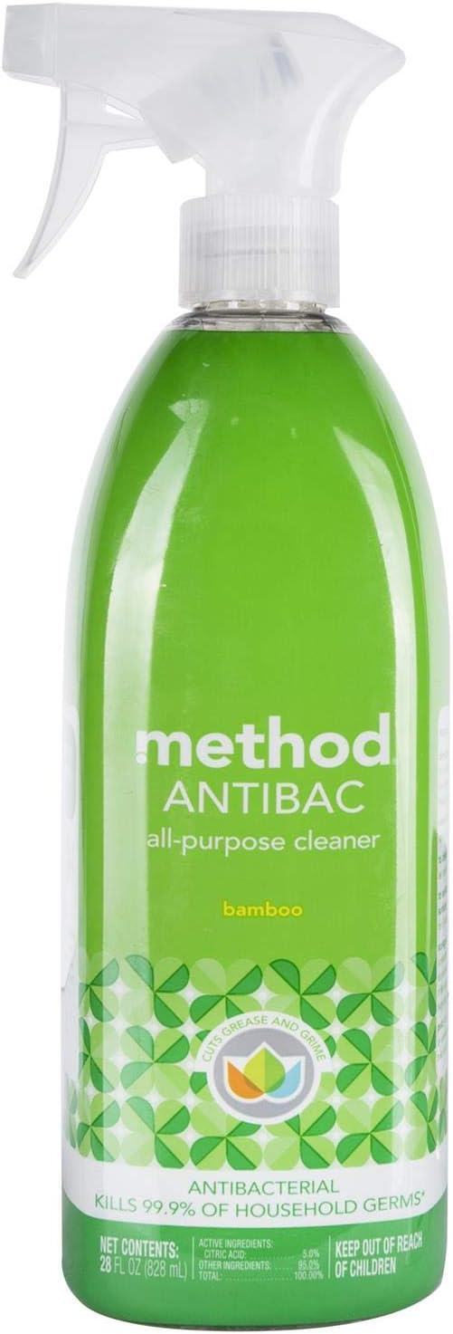 Method Antibacterial All-Purpose Cleaner Spray, Bamboo, Kills 99.9% of Household Germs, 28 Fl Oz
