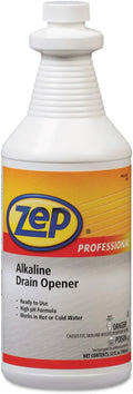 Zep Professional 1041423 Alkaline Drain Opener Quart Bottle