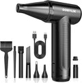 Compressed Air Duster - 150000RPM Brushless Motor, Mini Air Blower for PC Cleaning Kit, Canned Air Duster for Computers, Rechargeable & Portable Compressed Air for Electronics