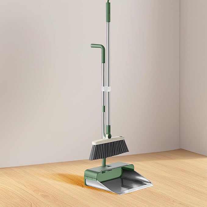 Toyvian Broom-Dustpan Coupling Clip 2pcs Double Pipe Clamp Dustpan Holder Secure Cleaning Link for Broom and Dustpan Set Household Cleaning Tool Accessory