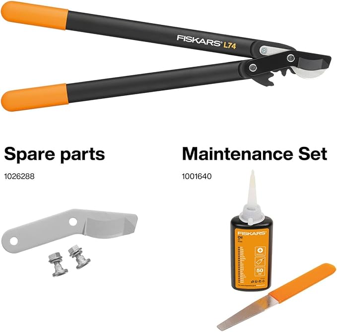 Fiskars Original Replacement Blade and Screws, for Fiskars Lopper Bypass Scissors L102, L72, L76, Grey, 1026284