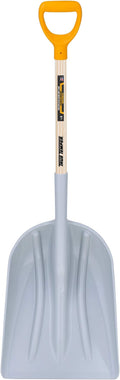 True Temper 1680700 Poly Scoop with Hardwood Handle and D-Grip