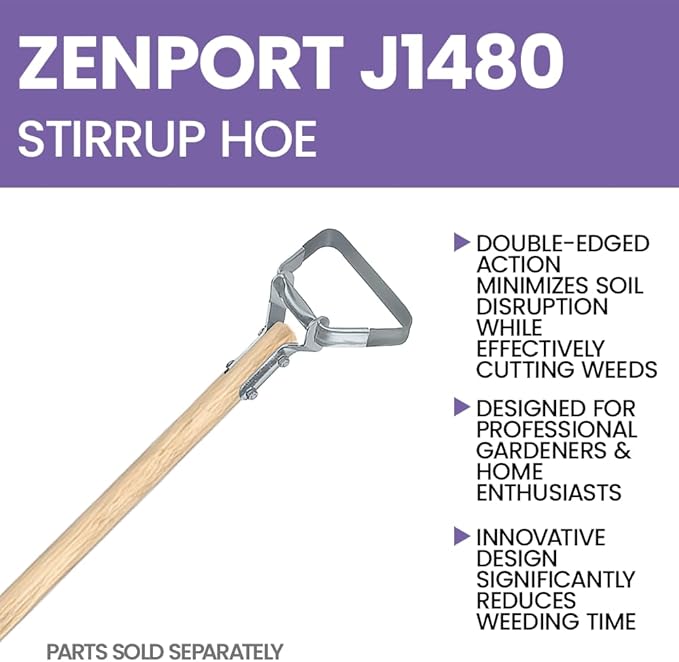 Zenport J1480 Scuffle Stirrup Action Hoe Head - 3 Pack