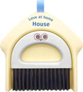 Small Dustpan and Broom Set,Mini Handheld Dust pan with Cleaning Brush Set for Home Desktop, Sofa,Office,Keyboards, Pet Care Household,Camping (Yellow)
