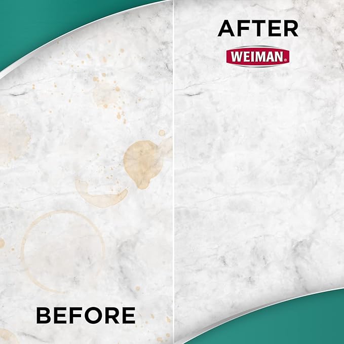 Weiman Granite Cleaner For Granite Marble Soapstone Quartz Quartzite Slate Limestone Corian Laminate Tile Countertop and More, 24 FL Oz