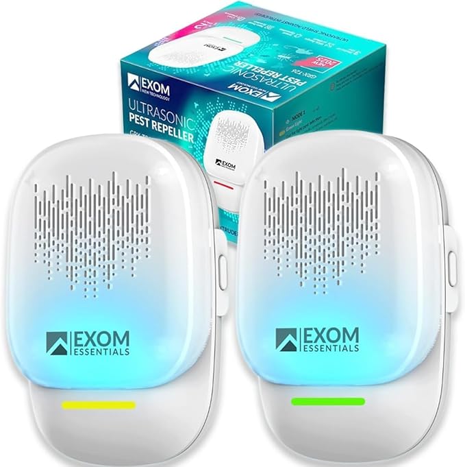 T-26, Ultrasonic Pest Repeller Wall Plug-in Most Effective Than Repellents - Get Rid of - Rodents, Squirrels, Mice, Rats, Bats, Roaches, Ants, Spiders, Bed Bugs, Мosquito, Insects, Fleas (2 Pack)