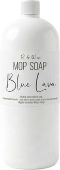 R&W CO. Original 32 oz Premium Mop Soap Blue Lava Scented, Gentle Floor Cleaner for all Surfaces, Non-Toxic, Pet and Skin Safe Formula, Streak-Free Shine
