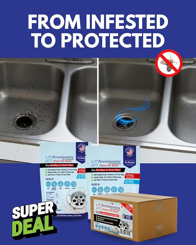 Drain Powder 32oz Powder – Complete Drain & Pipe Treatment Kit