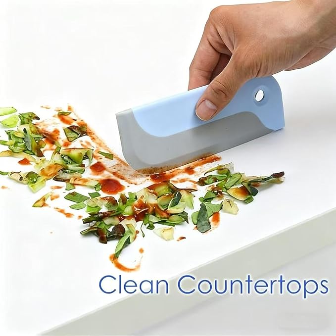 Amouy Small Rubber Squeegee(4 Pack),Kitchen Sink Squeegee for Countertops and Dishes.Multi-Purpose,for Vanity Tops,Bathroom Mirrors,Car Windows and Side Mirrors