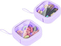 Hair Tie Organizer, Small Portable Hair Accessories Storage Can Be Stackable Or Hung On The Wall, Small Items Holder Hair Tie Organizer for Jewelry Hair Stuff Hair Clip Cotton Swab