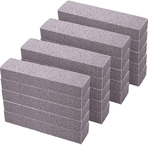 Norme 30 Pack Pumice Stones for Toilet Bowl Cleaning Scouring Pad Pumice Stick Cleaner for Cleaning Toilets Bathtubs Grills Kitchen Oven Stove Swimming Pools Sinks 5.9 x 1.4 x 0.9''(Gray)