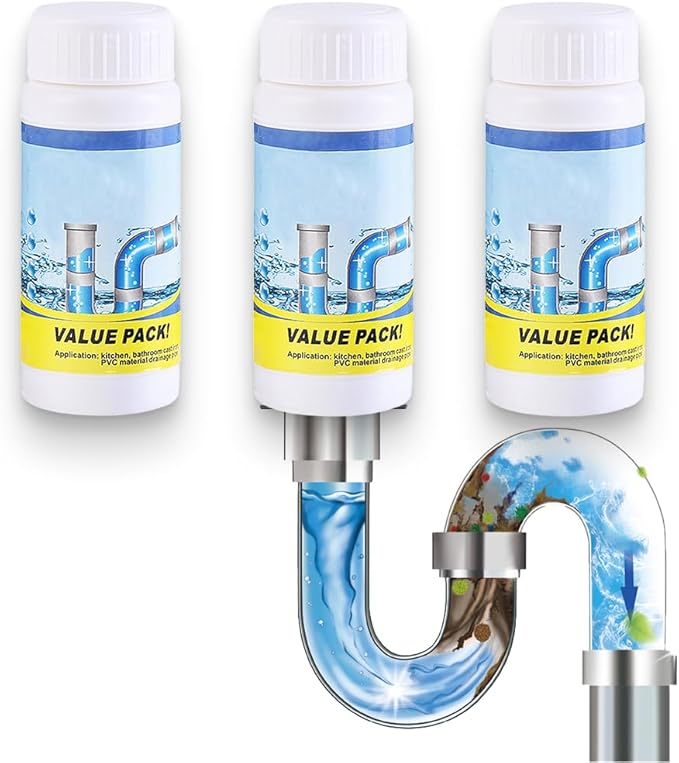 2026 Upgrade Powerful Sink Drain Cleaner, Sink and Drain Cleaner, Multi-functional Drains Cleaners Fast Foaming for Kitchen Quick Cleaning Tool, Fast Acting Clog Remover for Home Users (3)