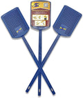 Heavy Duty Fly Swatter and Spider Catcher and Release. Insect Fly Catchers for Inside Home. House Fly Swatter or Humane Bug Catcher with Built in Insect Scoop. (3, Blue)