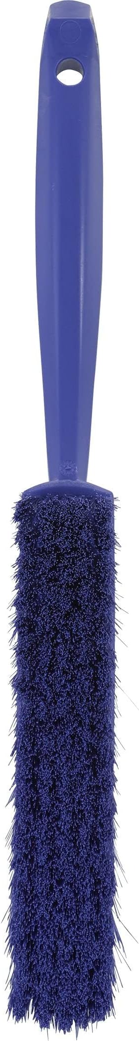 Vikan 45878 Bench Cleaning Brush, Polypropylene/Polyester Soft Bristle Dustpan Brush & Sweeper With Handle, 14-Inch, Purple