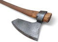 Hand-Forged Hewing Bearded Broad Axe – European Style | Timber Framing, Log Building & Woodworking Tool | Razor-Sharp High-Carbon Steel Blade with Offset Curved Beechwood Handle