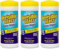 Invisible Glass 90160-3PK Glass Cleaning Wipes, Pre-Moistened, Streak-Free and Lint-Free, Safe for Windows, Mirrors, Windshields, and Tinted Glass, 40 Count (Pack of 3)