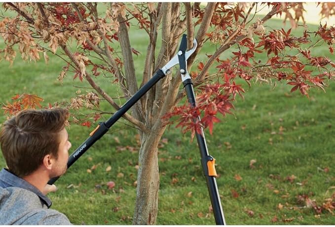 Fiskars - 91686935J 25 Inch Extendable Power-Lever Lopper, Blue