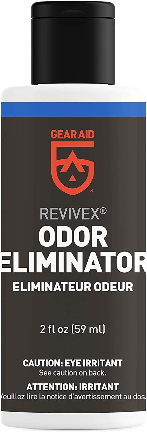 GEAR AID Revivex Odor Eliminator, All-Natural Formula for Removing Scents from Tents, Footwear and Sports Gear, 2 fl oz