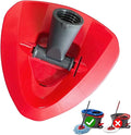 Spin Mop Replacement Base Head Compatible RinseClean 2-Tank System Mop Rotating Triangle Mop Head Cover Replacement Rotating Mop Base Plastic Base Part