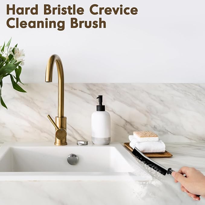 6P Crevice Cleaning Brush Hard Bristle Crevice Grout Cleaner Brush Thin Brush Gap Grout Cleaner for for Household Use, Bathroom, Kitchen
