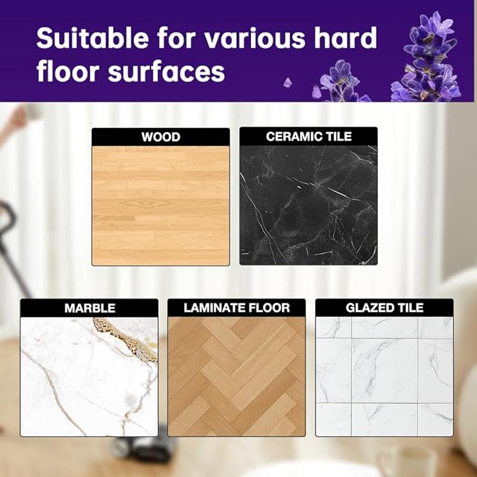 PUREFUSION Deodorizing Cleaning Solution 50.7 OZ/1.5L for Tineco iFLOOR FLOOR ONE S3 S5 S6 S7 Series Wet Dry Vacuum, Lavender Scent Cleaning Liquid Refill