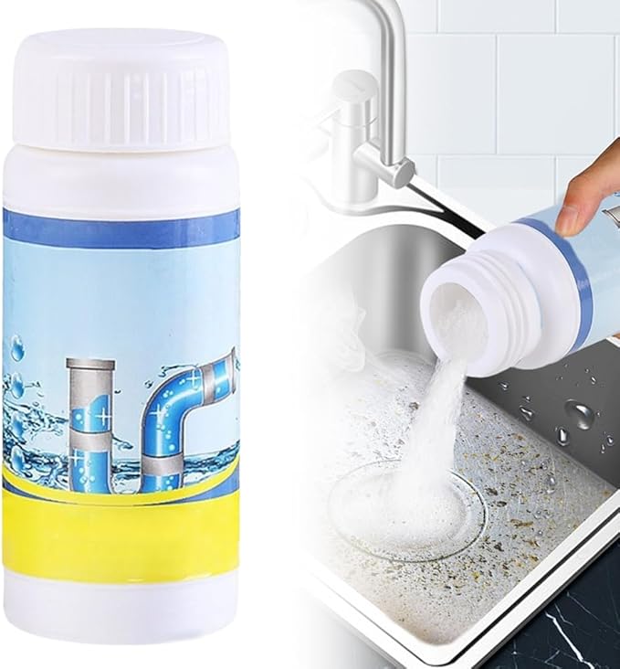 2026 New Sink Drain Cleaner, Multi-functional Powerful Pipe Unclogging Agent, Sink and Drains Cleaner Foam Cleaner for Kitchen Toilet and Pipes Cleaning Tool (1Set)