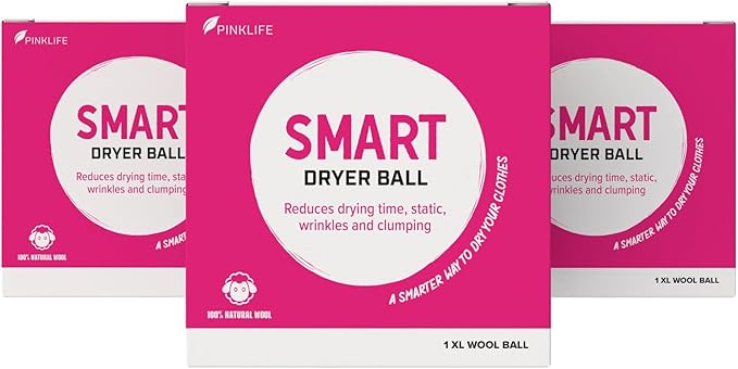 Pink Formula Smart Dryer Ball, 3-Pack