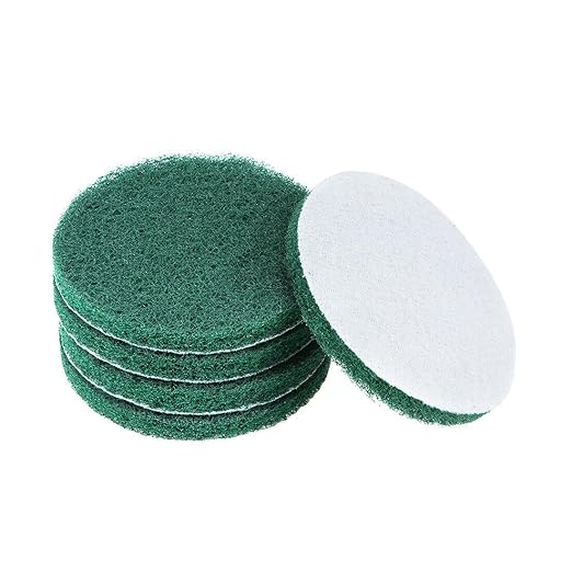 5"" Inch Scrubber Scouring Pad 22 Pack Grit 240 Grit 320 Drill Scuffing Disc Hoop and Loop Surface Cleaning Tool