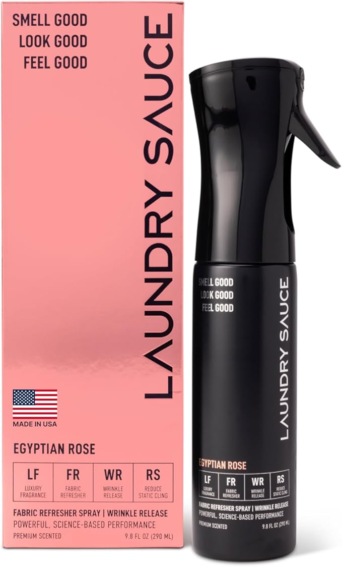 Laundry Sauce Fabric Refresher Spray Egyptian Rose, Odor-Fighting Fabric Refresher, Fragrance and Laundry Scent, 9.8 fl oz