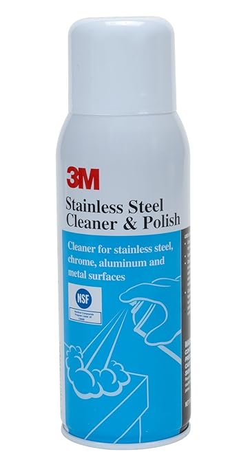 3M Stainless Steel Cleaner & Polish 59158, 10 Oz Aerosol, 12 count