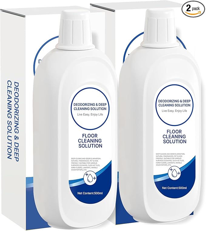 2 Packs Floor Cleaner Solution Compatible with Tineco Cleaning Solution Refill Natural Scented, Deep Clean Streaks & Residue Free for All Robotic Vacuum Mop Cleaner Solution for Hardwood Multi Surface