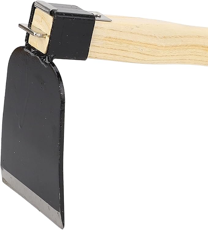 Acouto Garden Weeding Hoe Hoe Ergonomic Wooden Handle Carbon Steel Lightweight Garden Weeding Home Heavy Duty, Lawn & GardenGardening & Lawn Care/ToolsHoes
