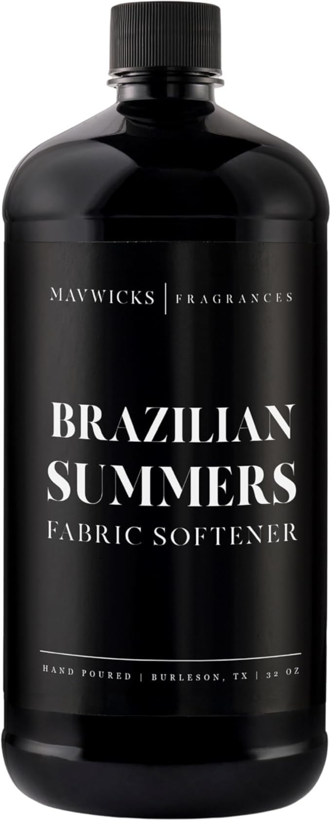 Mavwicks Fragrances - Luxury Scented Liquid Fabric Softener (Brazilian Summers) 32 Oz – Crafted with Clean Ingredients – Reduces Static, and Softens Clothes – Safe for All Fabrics and Skin