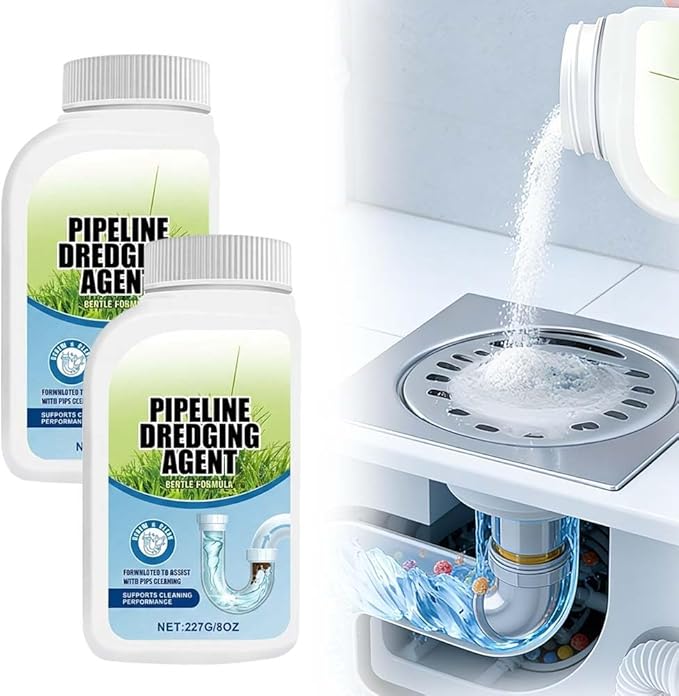 Pipe Dredging Agent, 2026 Upgrade Powerful Drain Cleaner, Sink Drain Cleaner, Pipeline Dredging Agent for Kitchen, Toilet, Sink (1)