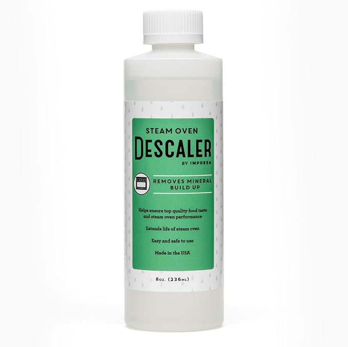 IMPRESA Steam Oven Descaling Solution - 8 Fl Oz Steam Oven Cleaner & Descaler - Compatible with Wolf, Miele, Thermador, Gaggenau, Bosch & Smeg