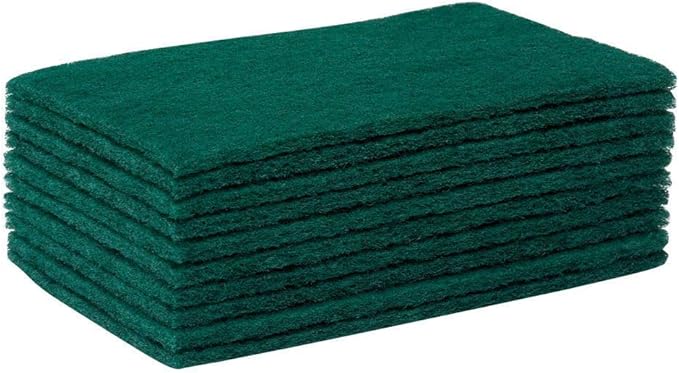 9" X 6" Multipurpose Cleaning Green Scrub/SCOURING PAD (10)