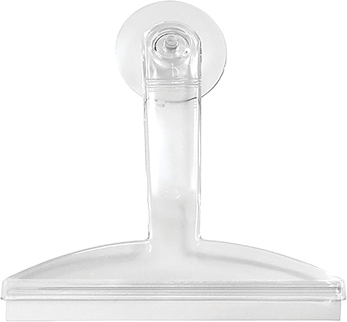 8" Clear Plastic Suction Squeegee Shower Window Cleaner