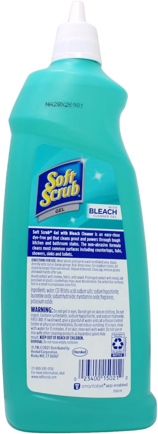 Soft Scrub Soft Scrub Gel Cleanser with Bleach - 28.6 oz (3 Pack)