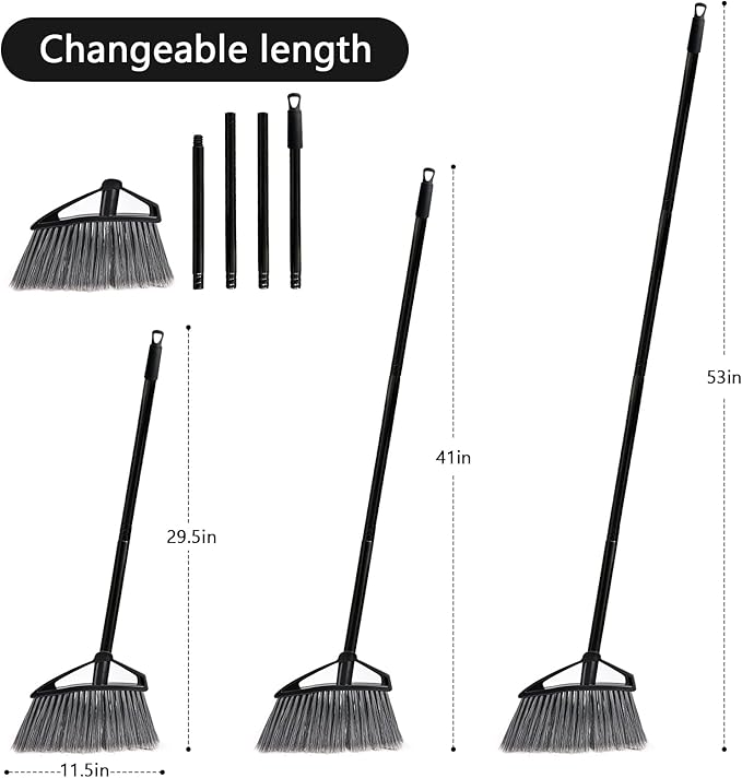 Brooms for Sweeping Indoor, House Brooms for Sweeping Indoor, Angle Broom for Floors, Kitchen Broom, Floor Broom Applied for Courtyard, Garage, etc.