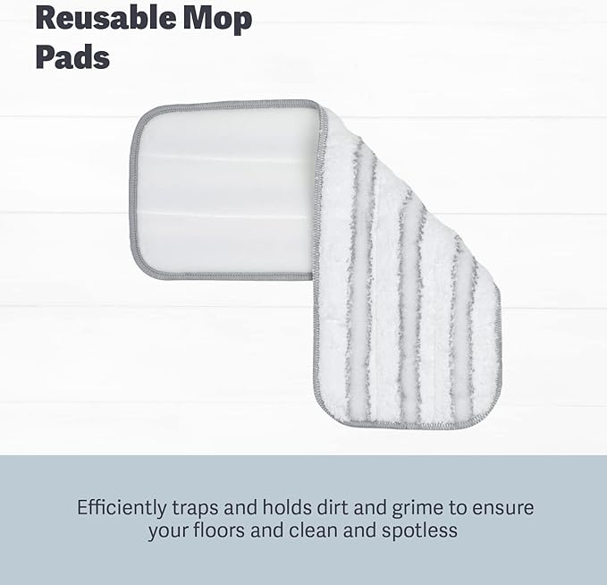 Casabella Infuse Multi-Surface Floor Spray Mop Cleaning Kit with Cleaning Concentrate Refill, White