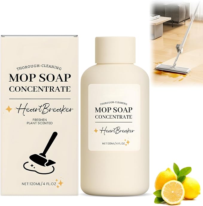 Mop Soap, New Highly Scented Floor Cleaner, Long-Lasting Fragrance, Multisurface Deep Cleaning for Tough Stains, Home Floor Care Solution