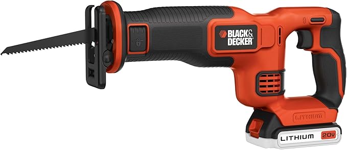 BLACK+DECKER 20V MAX* Cordless Reciprocating Saw Kit (BDCR20C)