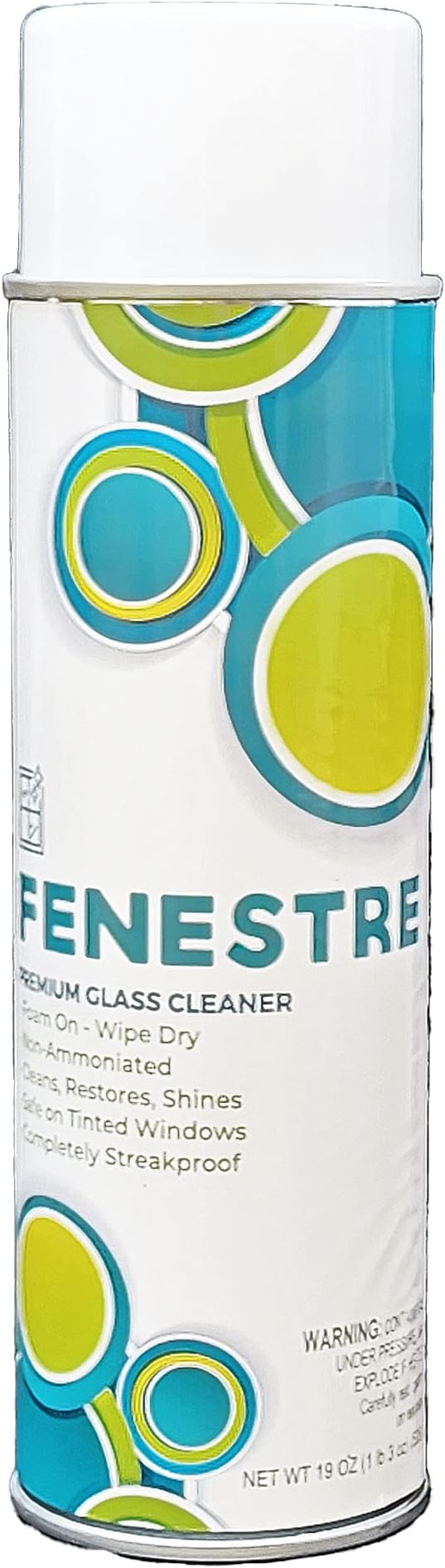 Fenestre Premium Foaming Glass Cleaner, 19 oz Aerosol (Case of 12)