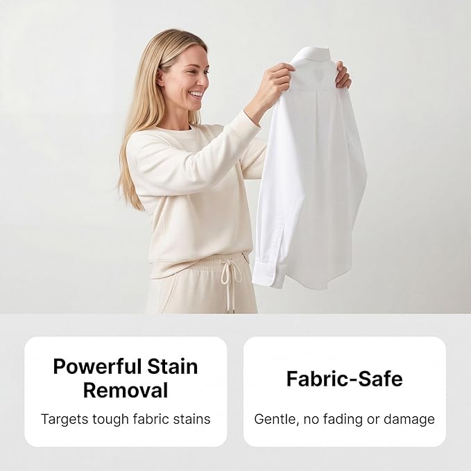 Clothing Emulsifier Stain Remover, Non Ionic Emulsifier Stain Remover, 10oz Clean Shop Non-Ionic Laundry Pre-Treatment Spray for Grease, Oil, Food on Clothes & Shoes (308ml)
