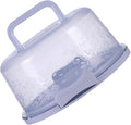 Generic Translucent Modern Cake Carrier With Handle - 10.24x8.66x4.92 inches, 6.6L, Blue, Food Grade PP, Reusable, Non-Toxic, Portable, Microwaveable, Dishwasher Safe