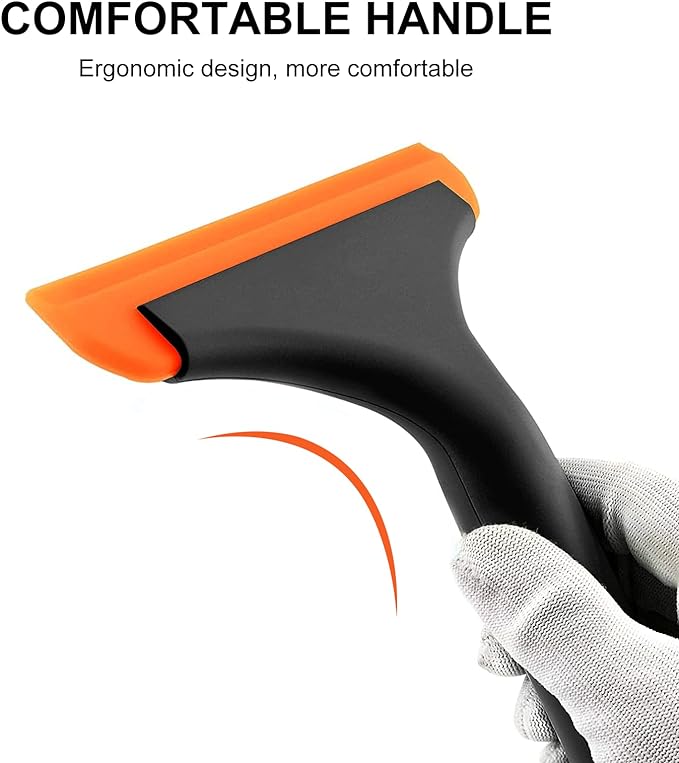 SetSail Shower Squeegee for Glass Doors, Small Squeegee for Shower Glass Door Mini Silicone Squeegee for Window, Door, Bathroom, Mirror, Car Window