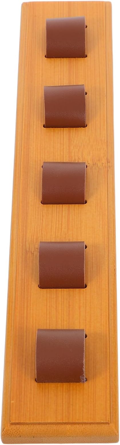 OSALADI Wooden Wall Eyewear Holder Sunglasses Storage Organizer with Compartments Modern Eyeglass Rack for Entryway Bedroom Bathroom Eyewear Display Organizer